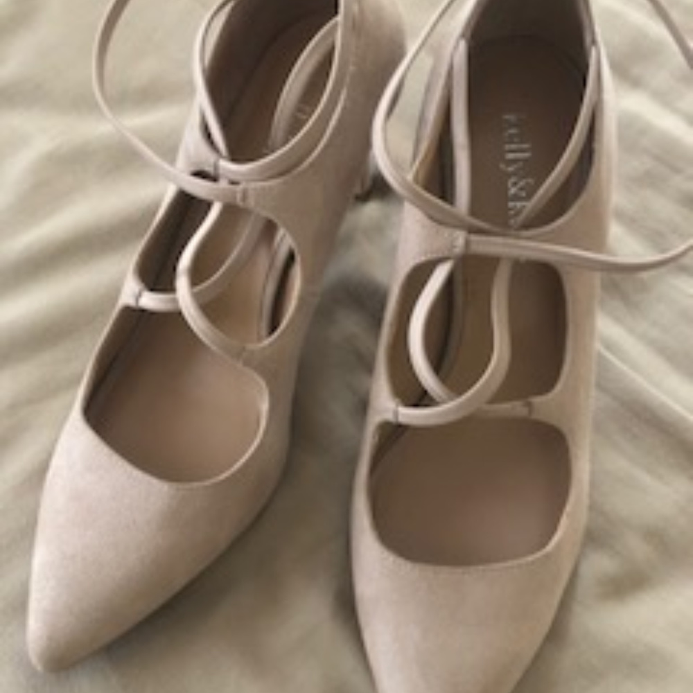 Nude Suede Heels